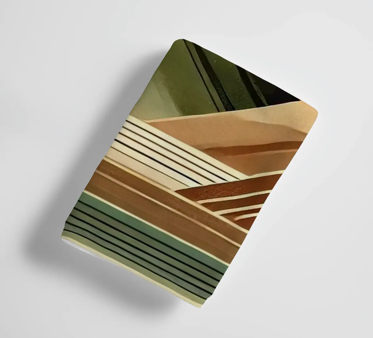 Elegant Art Deco Mountain Peaks towel by Chromatic Fusion Studio