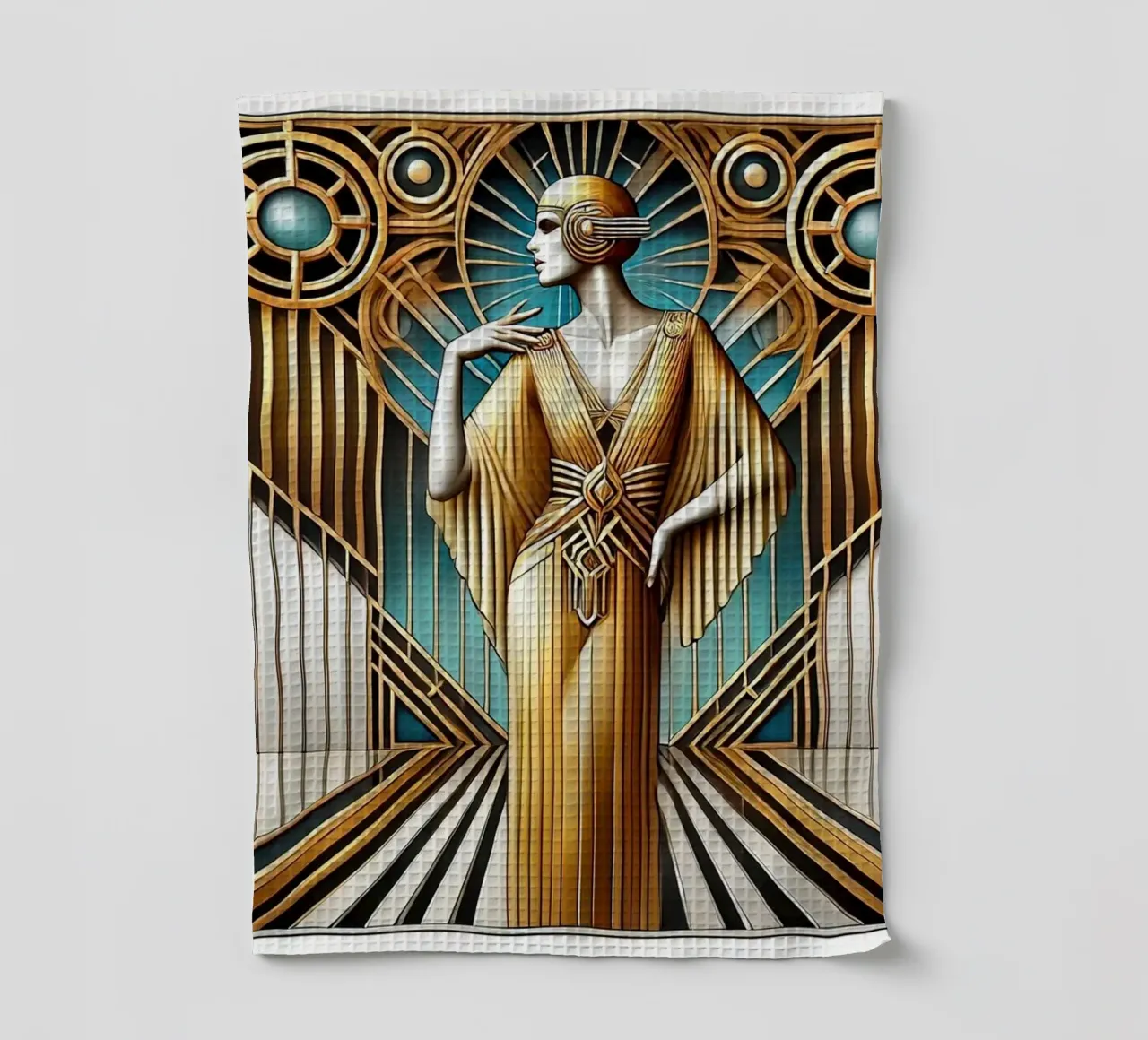 Elegant Art Deco Scene canovaccio da cucina da Chromatic Fusion Studio