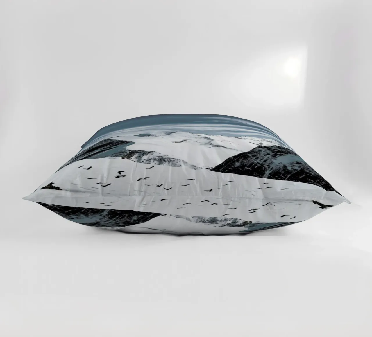 Mountains XVIII decorative cushion by Sebastian Hilgetag