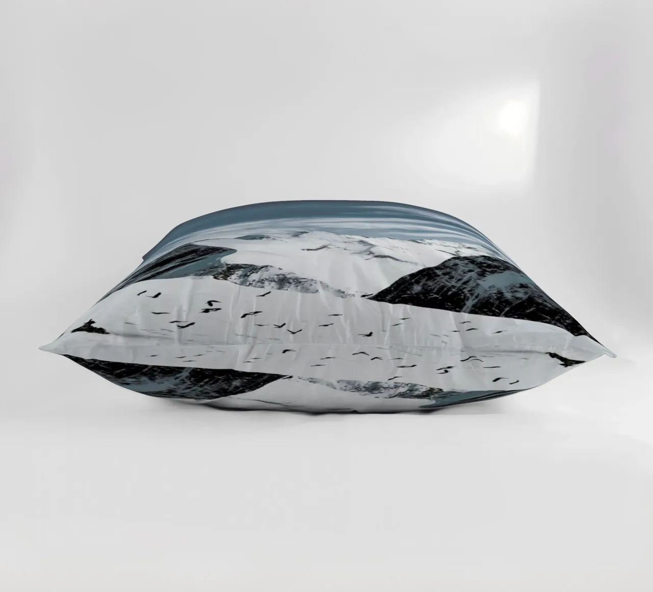 Mountains XVIII decorative cushion by Sebastian Hilgetag