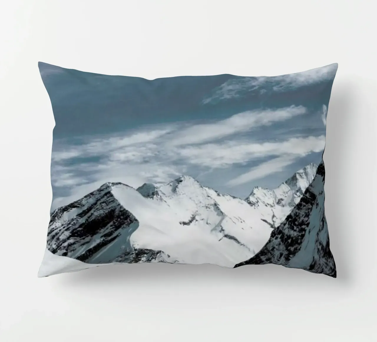 Mountains XVIII decorative cushion by Sebastian Hilgetag