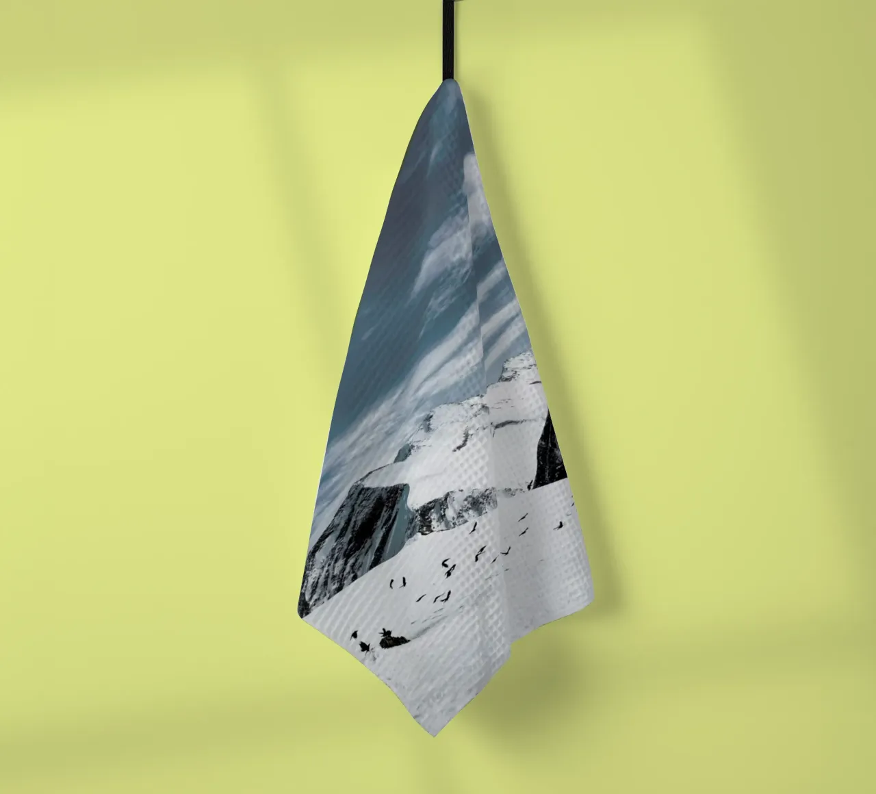 Mountains XVIII tea towel by Sebastian Hilgetag