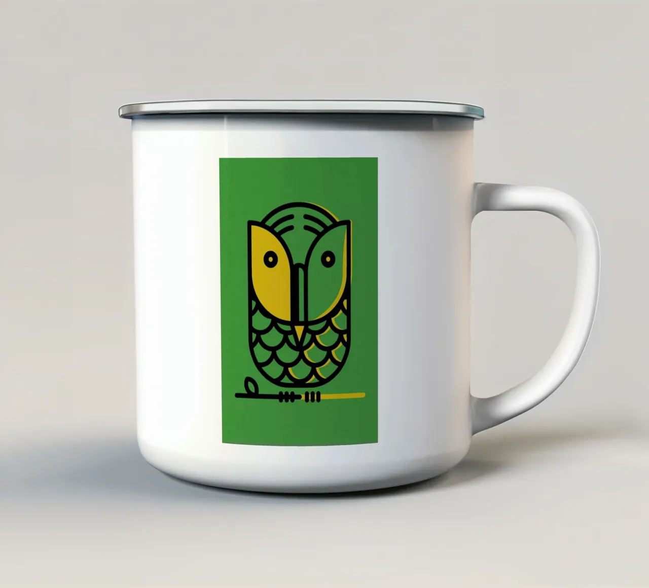 Animal 1 tazza in smalto da Maz