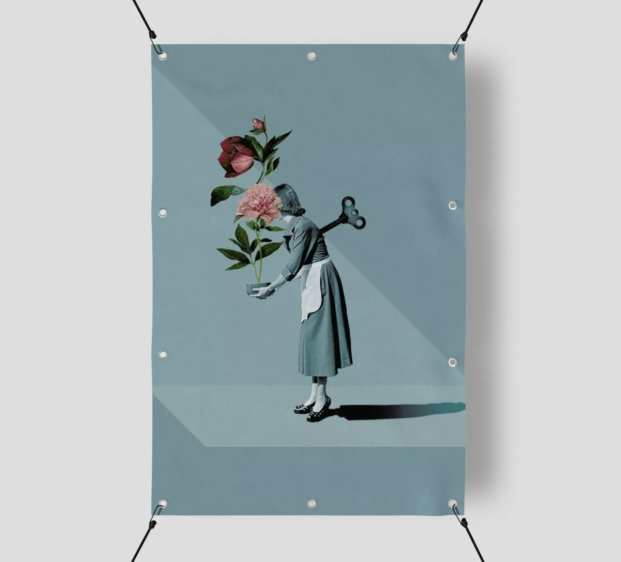 Freedom is Routine telo in pvc da Maarten Léon