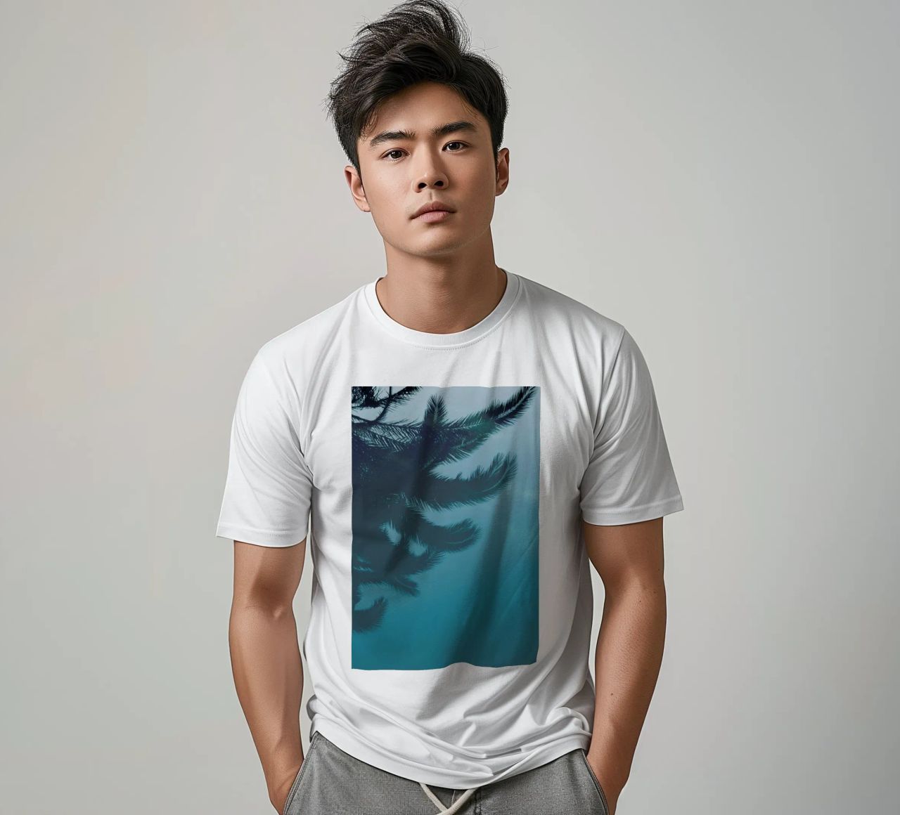 Palms In The Pool t-shirt da Studio Nahili