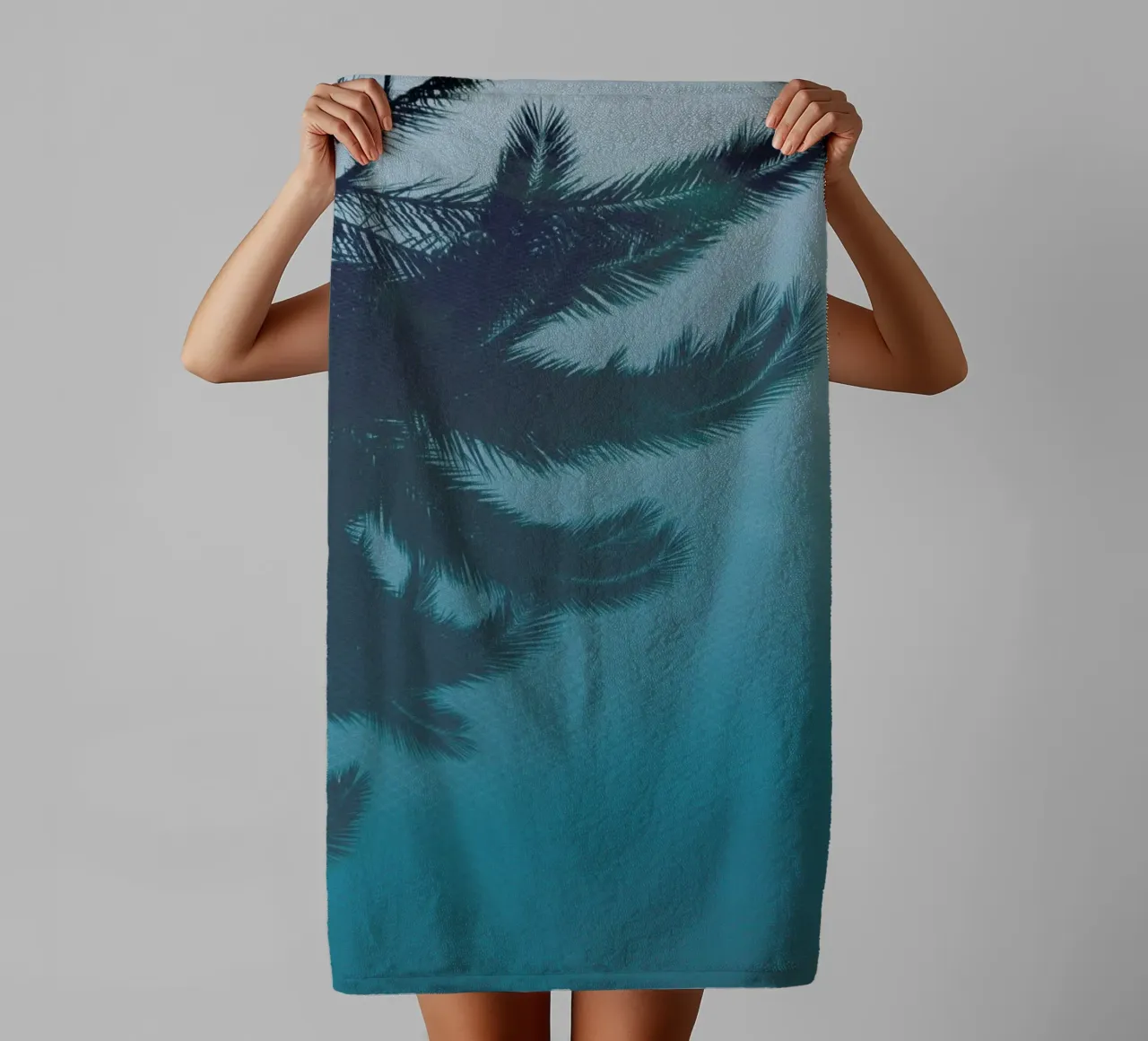 Palms In The Pool towel by Studio Nahili