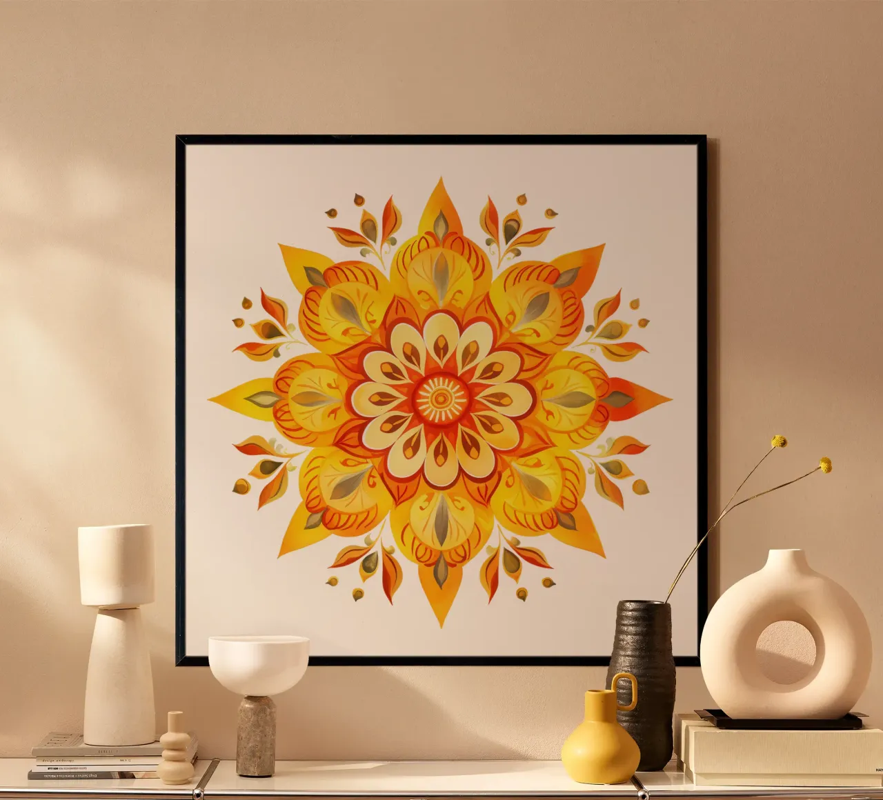 Mandala del sole poster da Spiritual Touch