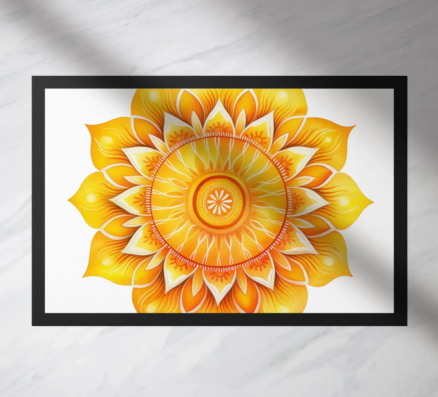 Sun Mandala doormat by Spiritual Touch