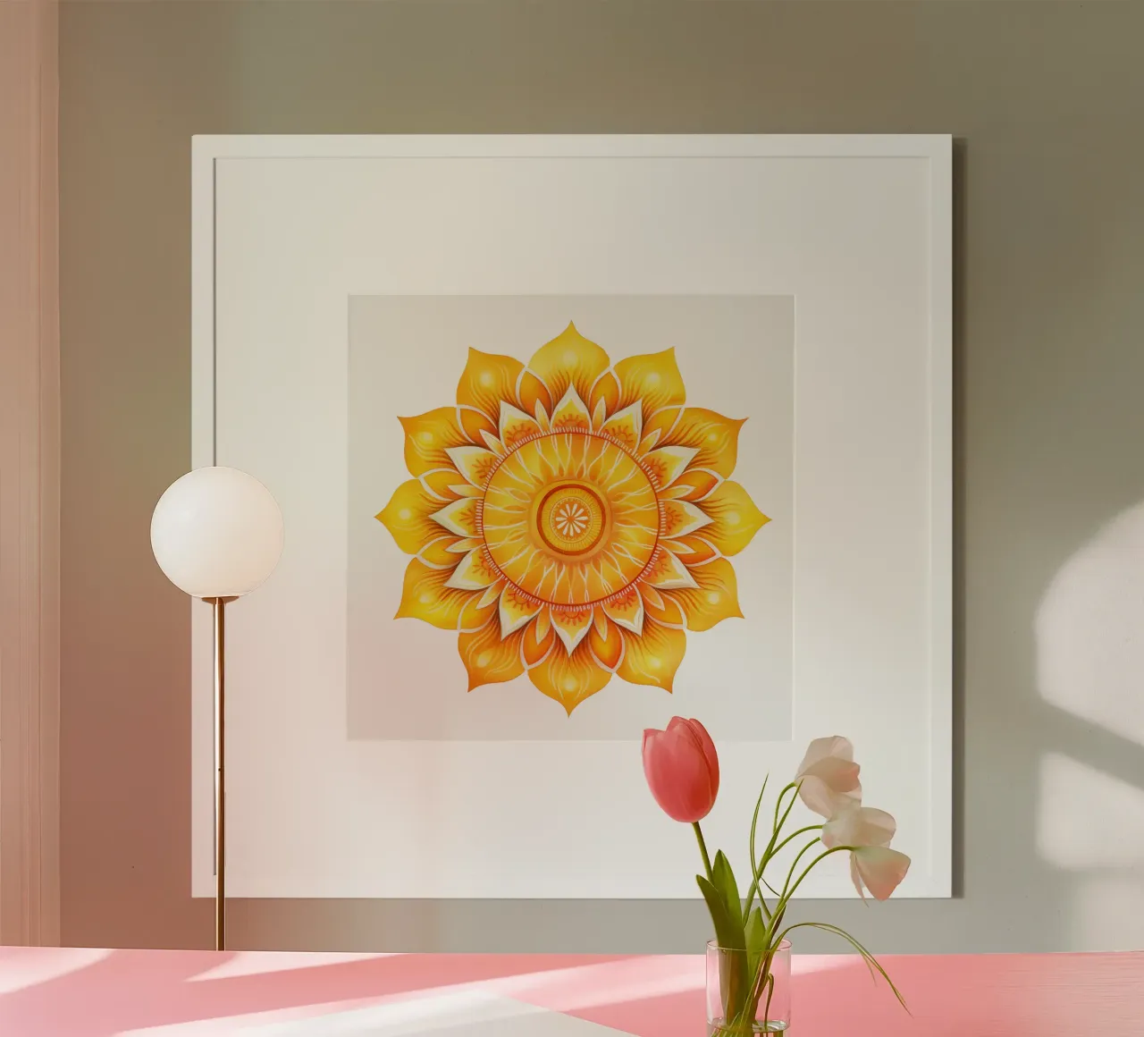 Mandala del sole poster da Spiritual Touch