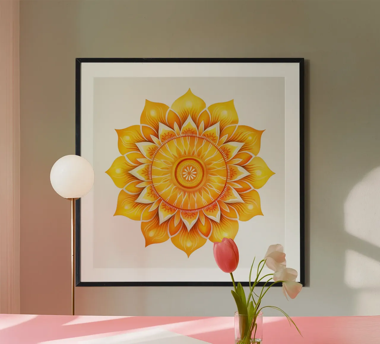 Mandala del sole poster da Spiritual Touch