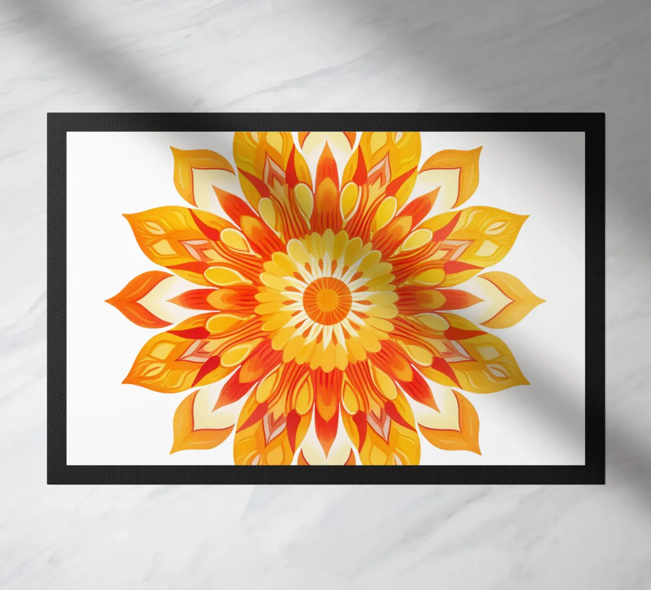 Sun Mandala doormat by Spiritual Touch