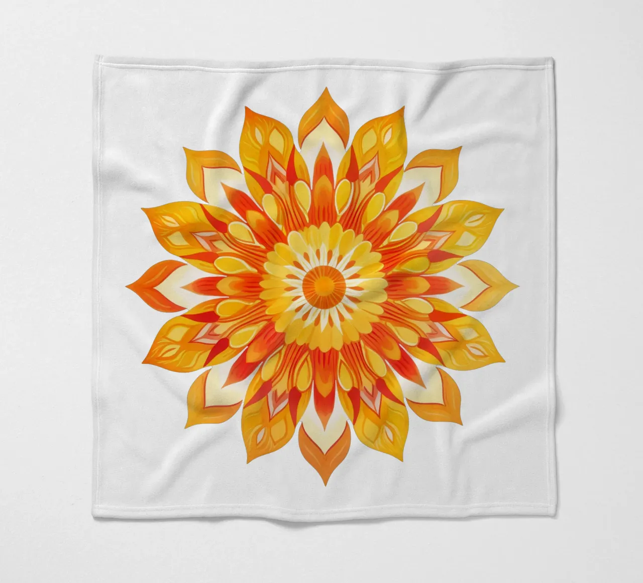 Sonnen-Mandala Fleecedecke von Spiritual Touch