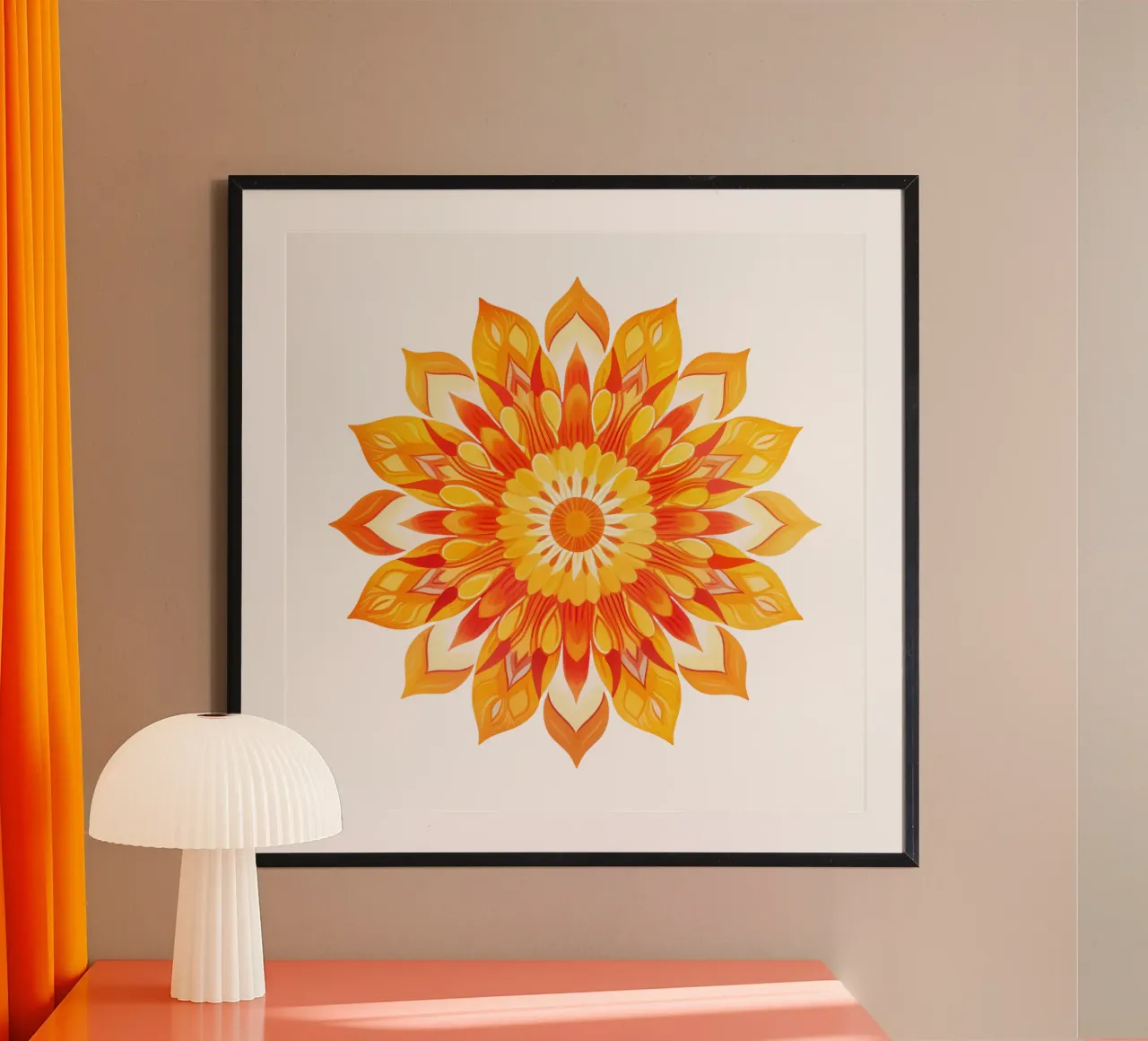 Mandala del sole poster da Spiritual Touch