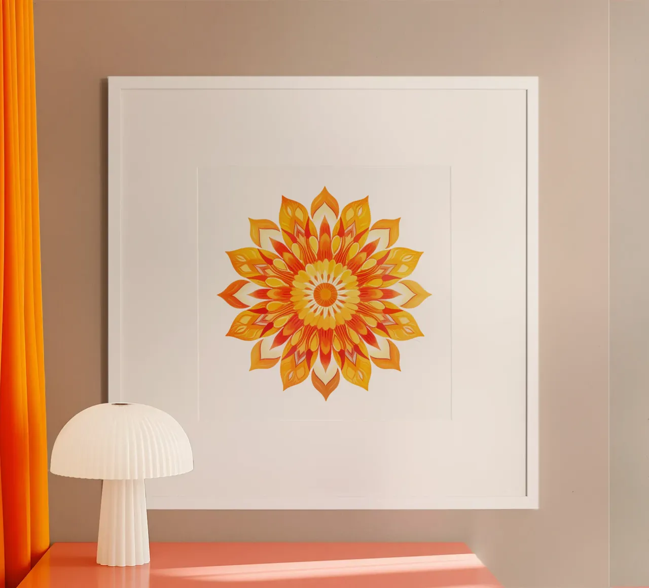 Mandala del sole poster da Spiritual Touch