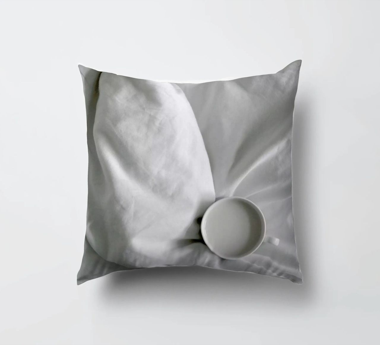 Coffee Time in Bed - You & Me decorative cushion by Studio Nahili