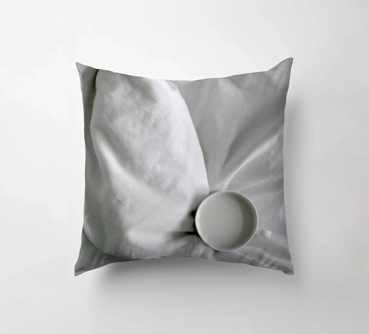 Coffee Time in Bed - You & Me decorative cushion by Studio Nahili