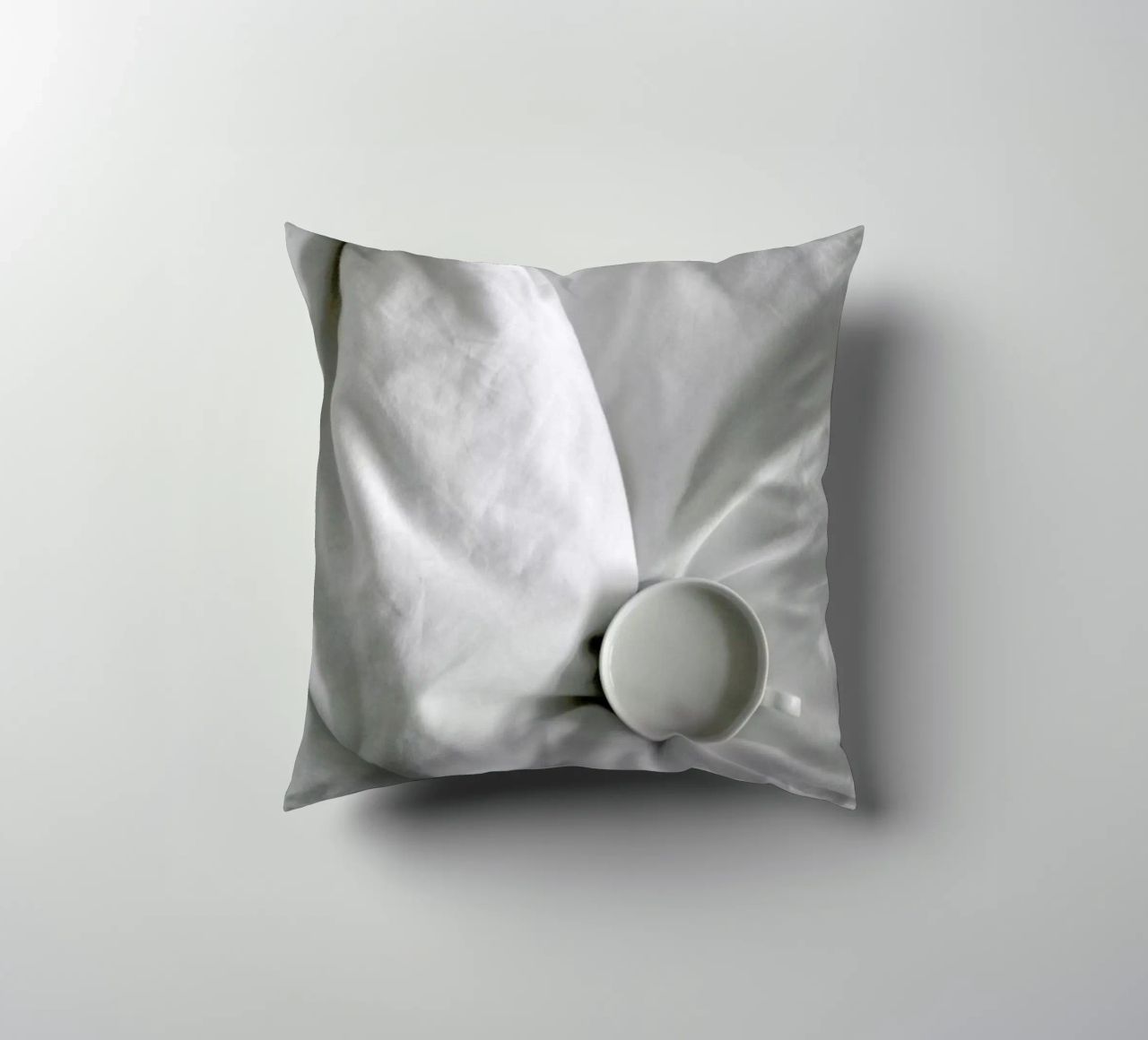 Coffee Time in Bed - You & Me decorative cushion by Studio Nahili