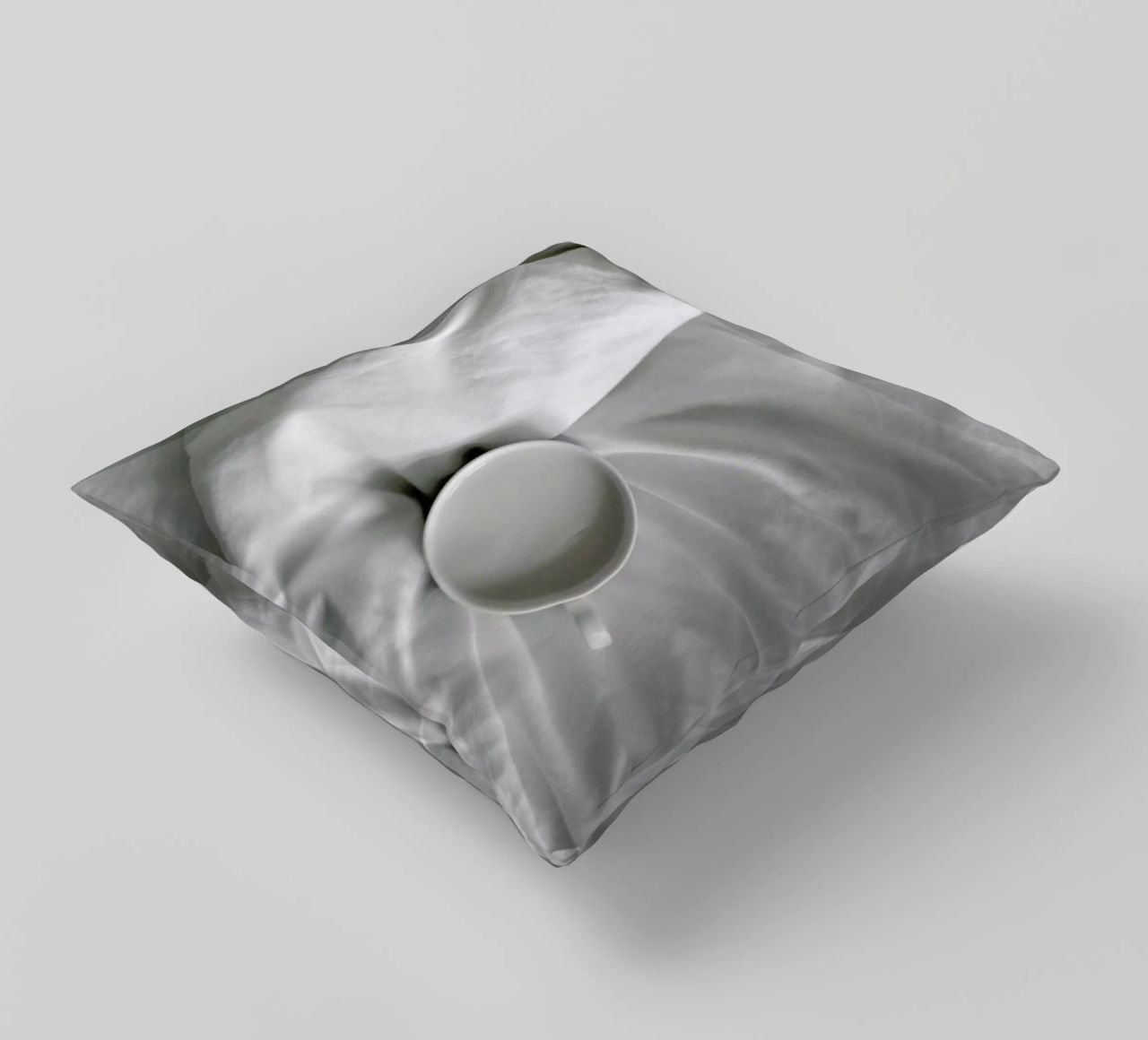 Coffee Time in Bed - You & Me decorative cushion by Studio Nahili