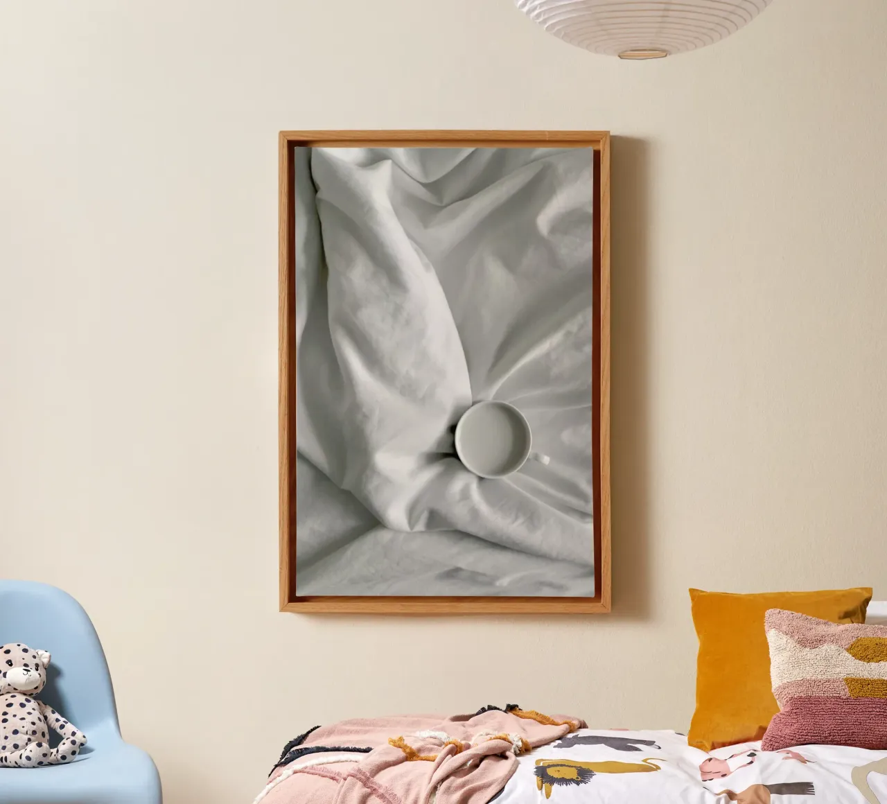Coffee Time in Bed - You & Me tela con Cornice a cassetta da Studio Nahili