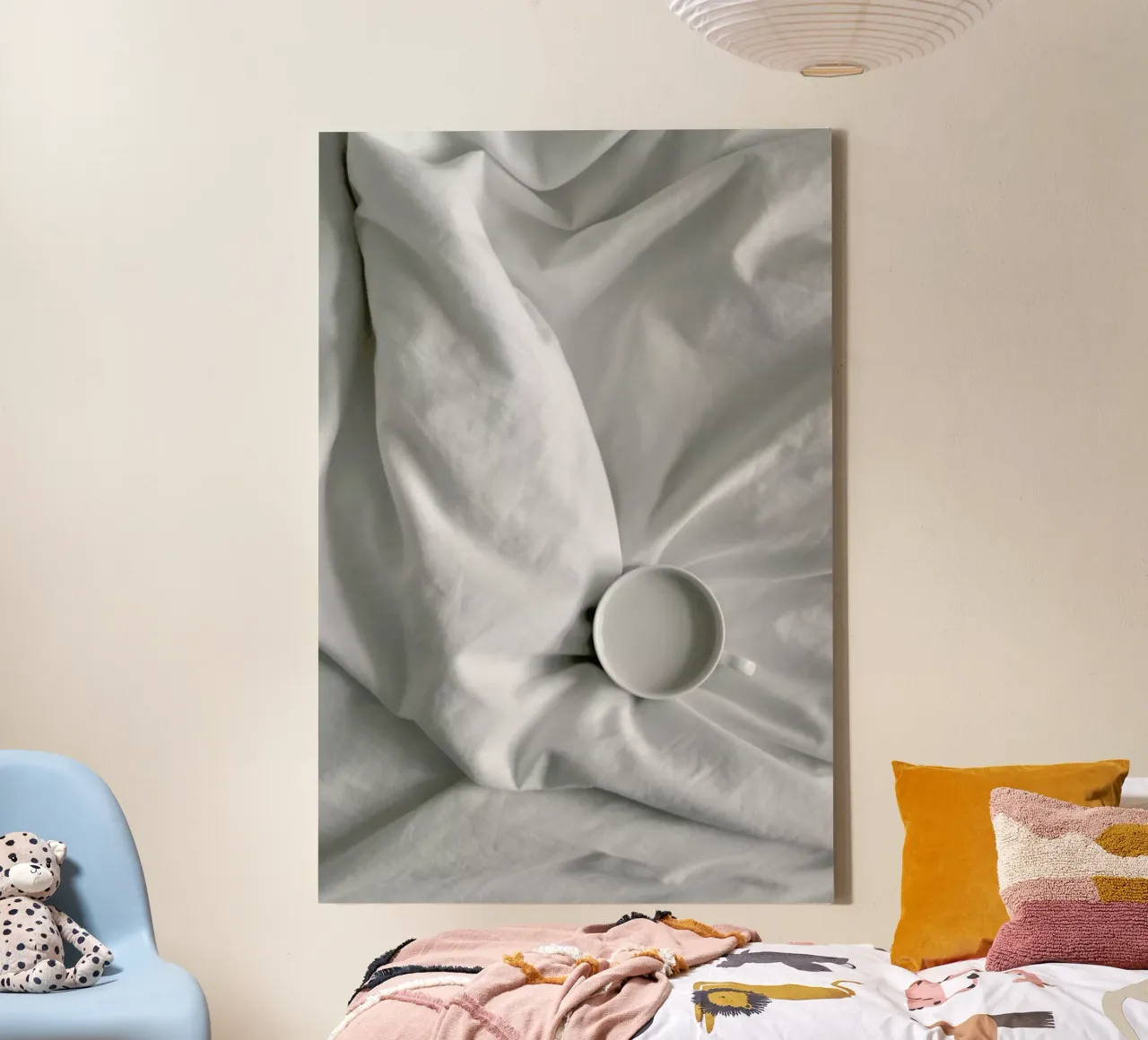 Coffee Time in Bed - You & Me tela con Cornice a cassetta da Studio Nahili