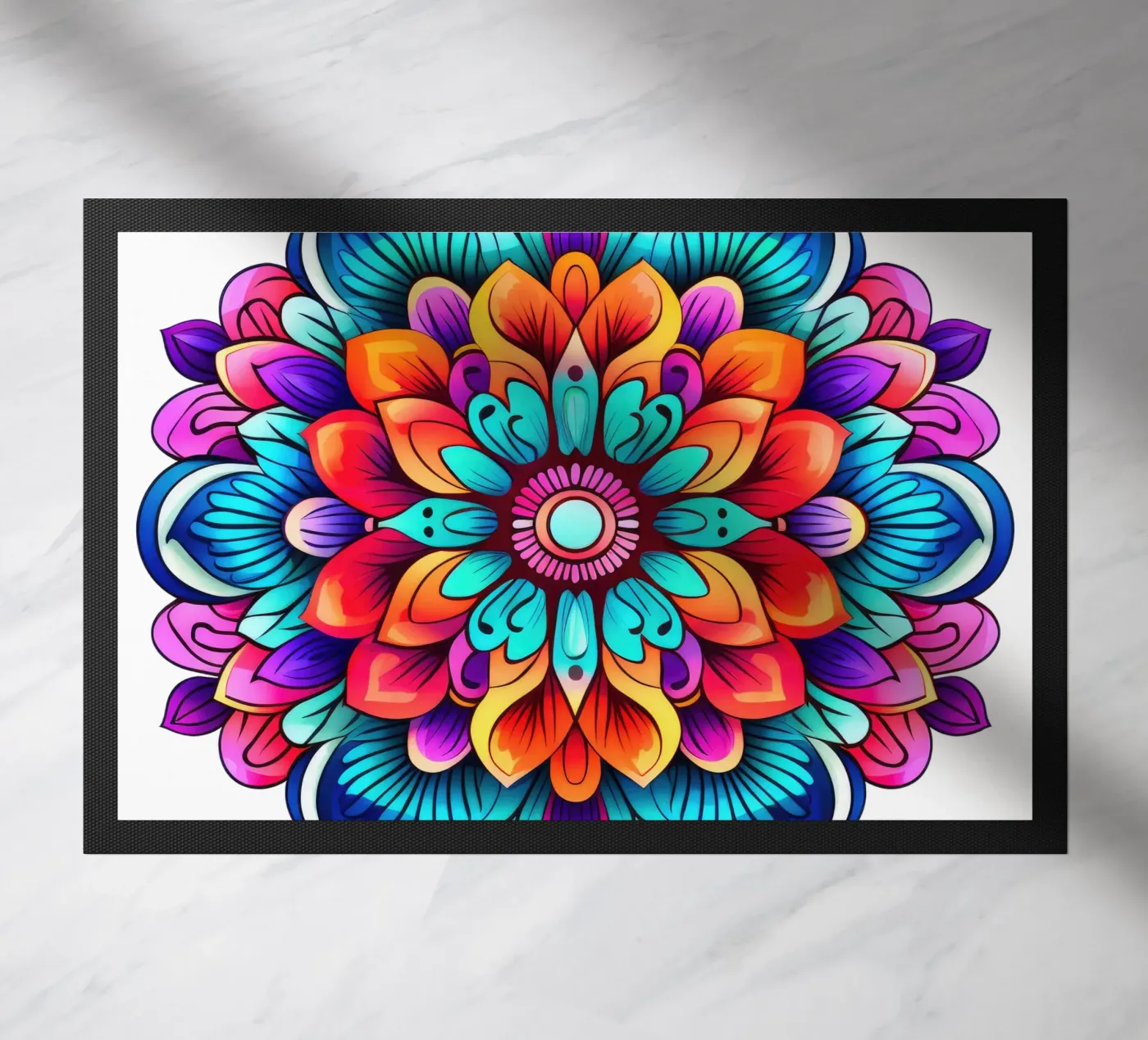 Mandala Vibrance doormat by Spiritual Touch