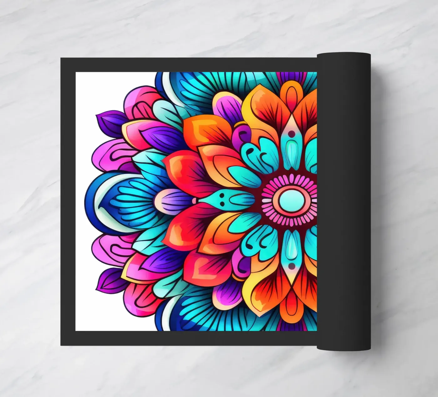 Mandala Vibrance doormat by Spiritual Touch