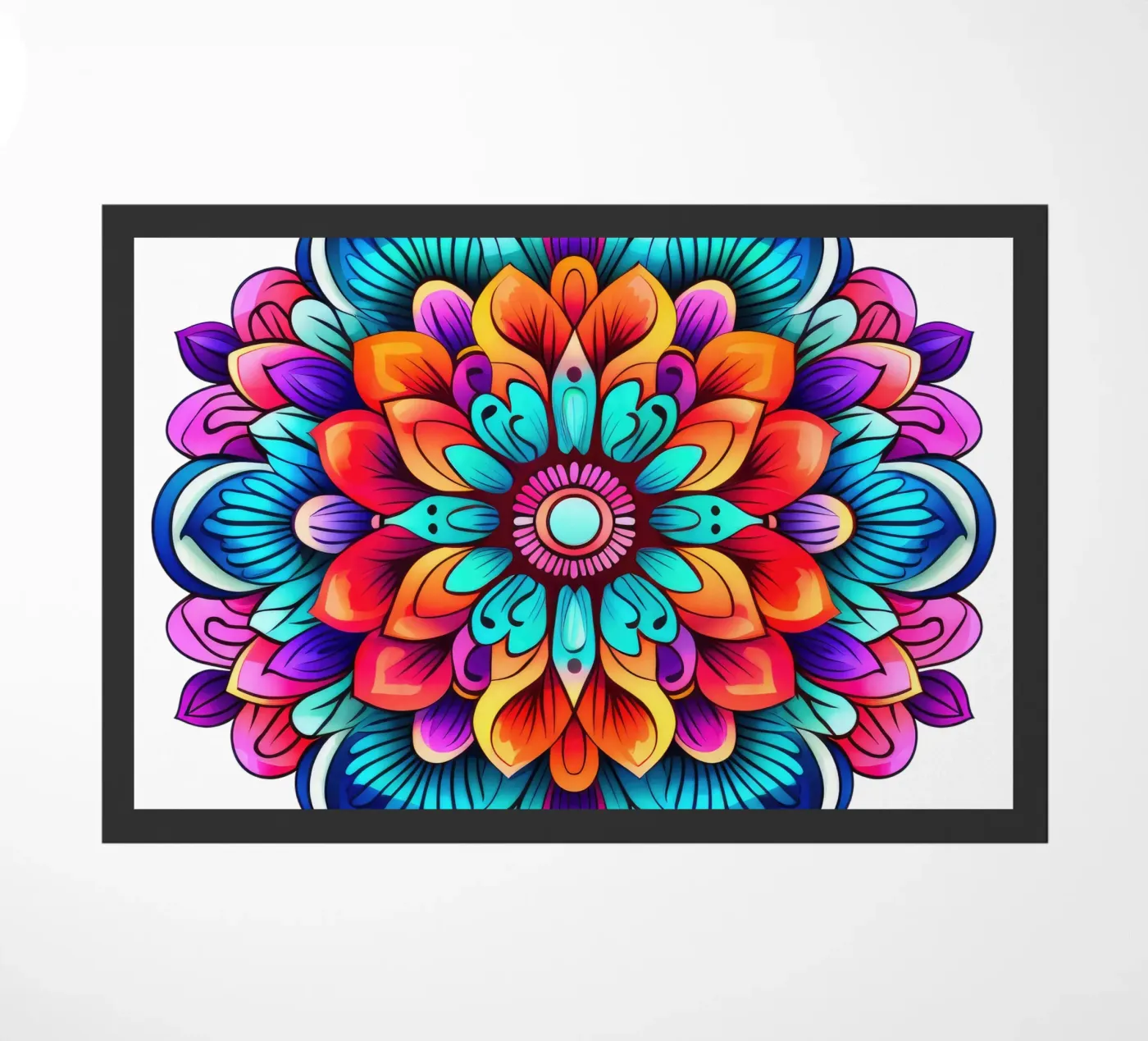 Mandala Vibrance doormat by Spiritual Touch
