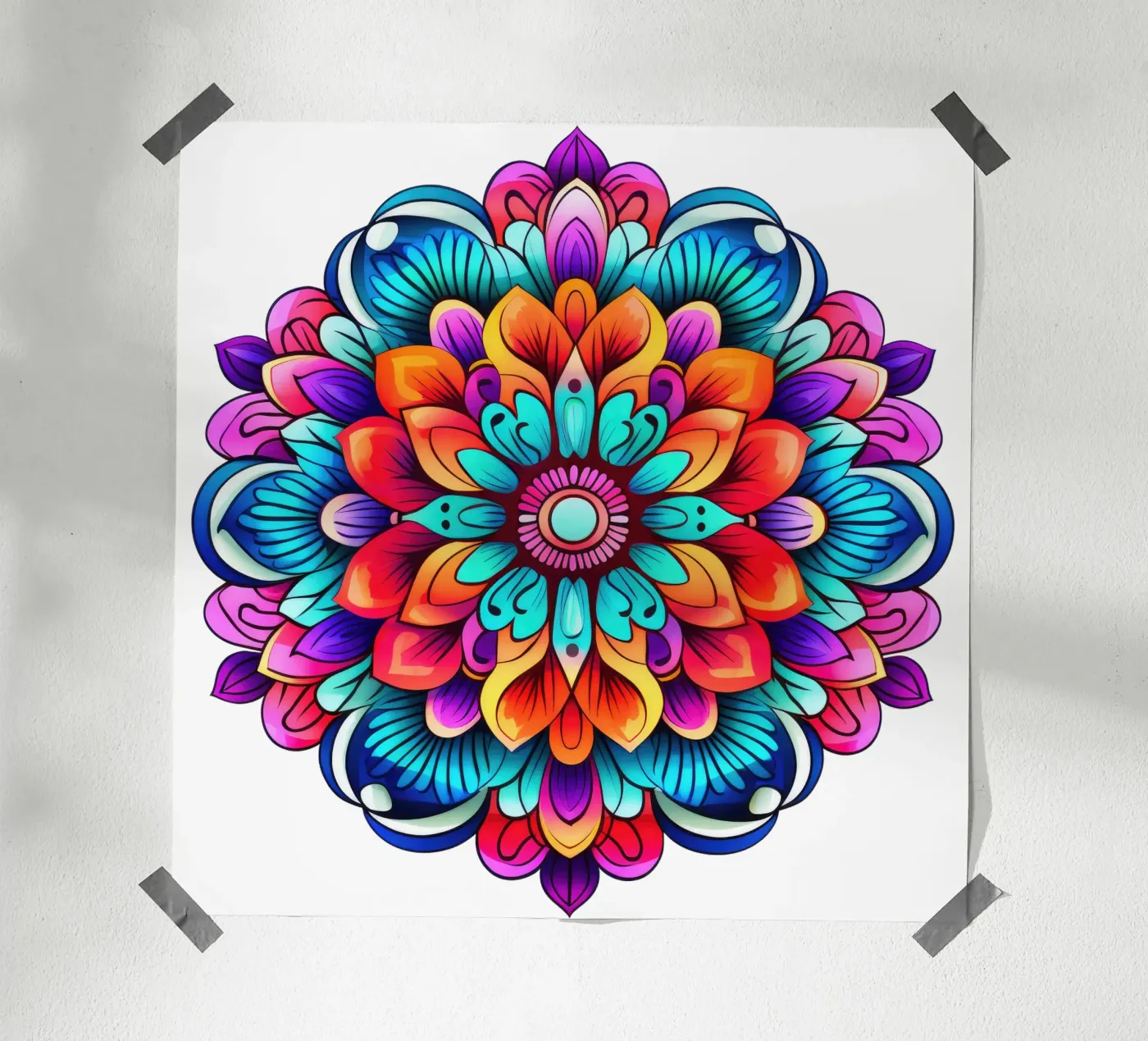 Mandala Vibrance poster da Spiritual Touch