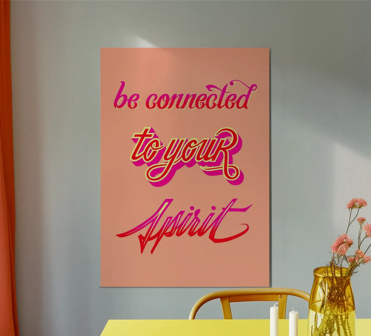 Be connected to your spirit alluminio dibond da Glettering