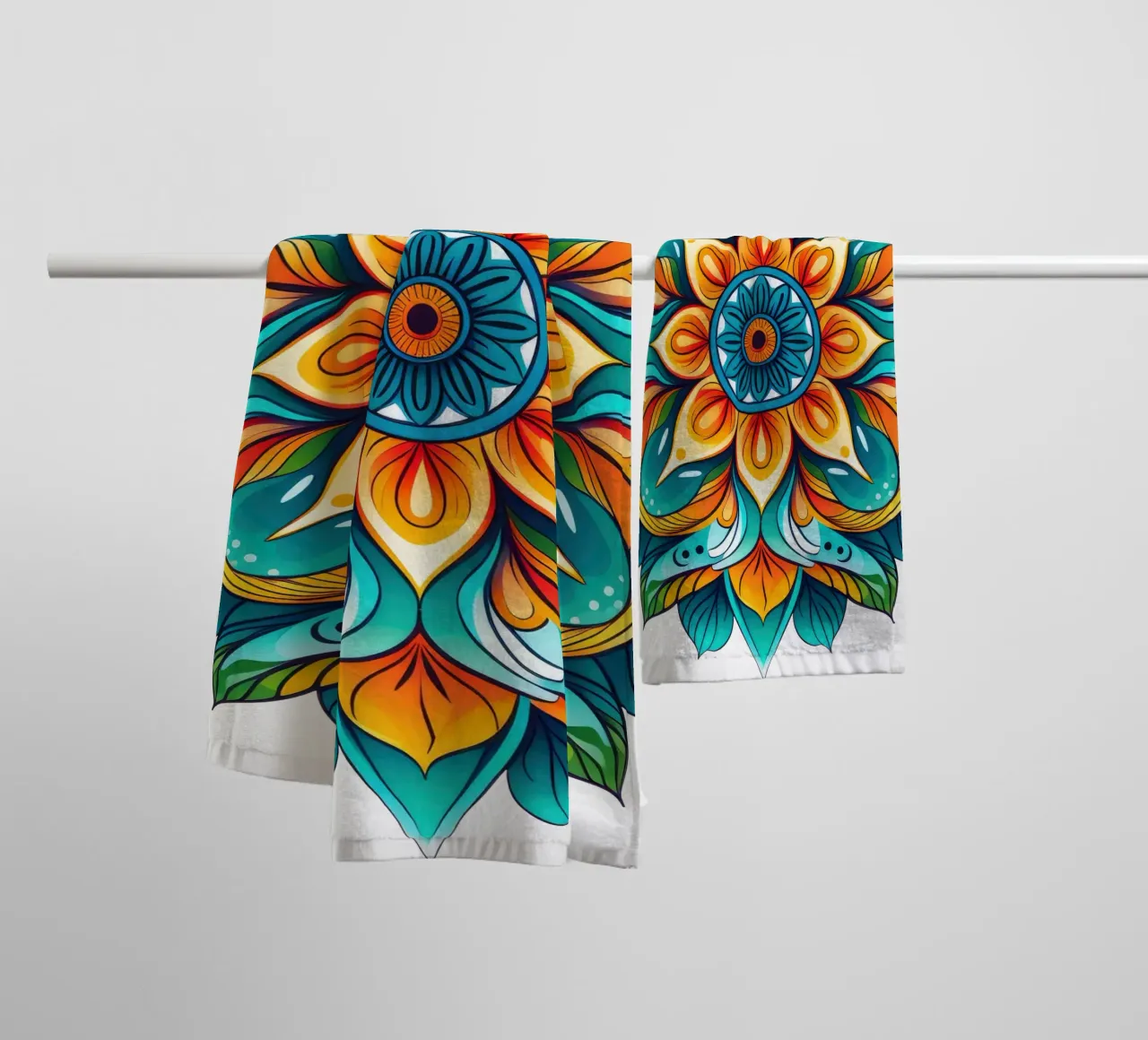 Mandala Ausstrahlung Handtuch von Spiritual Touch