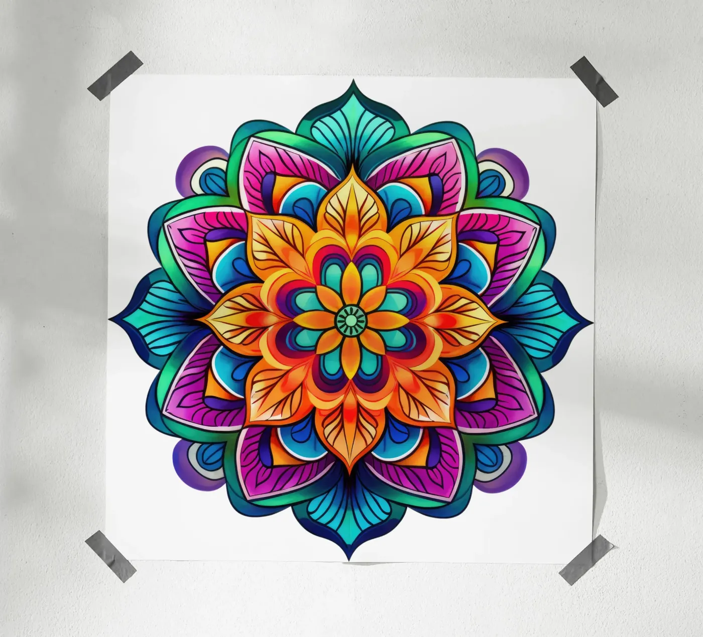 Mandala Vibrance poster da Spiritual Touch