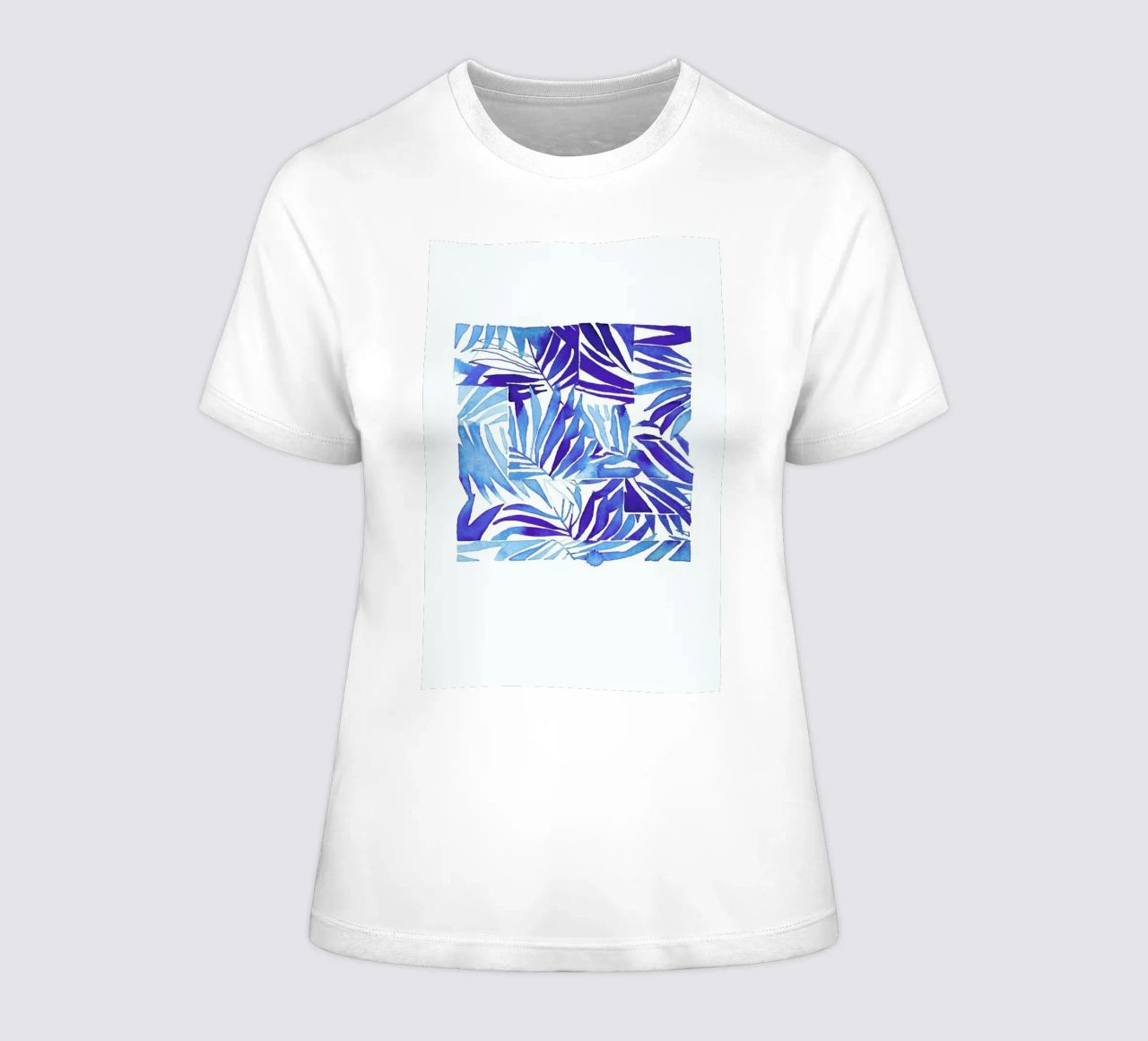 Island women's fitted t-shirt by Céleste Hollak