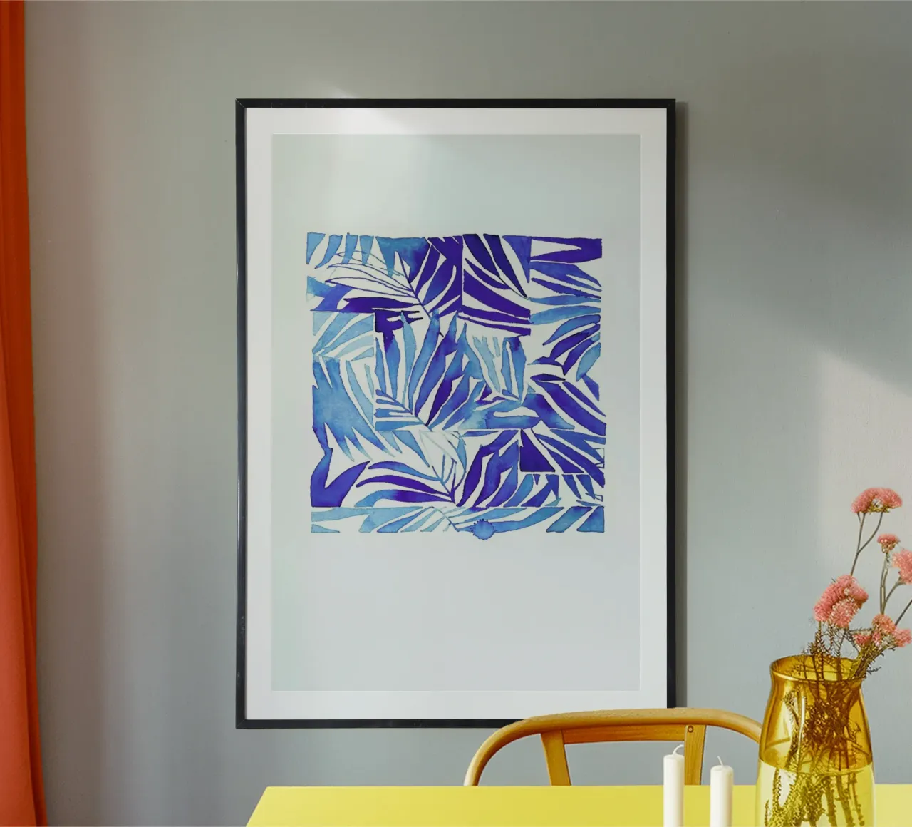 Island poster con telaio in plastica da Céleste Hollak