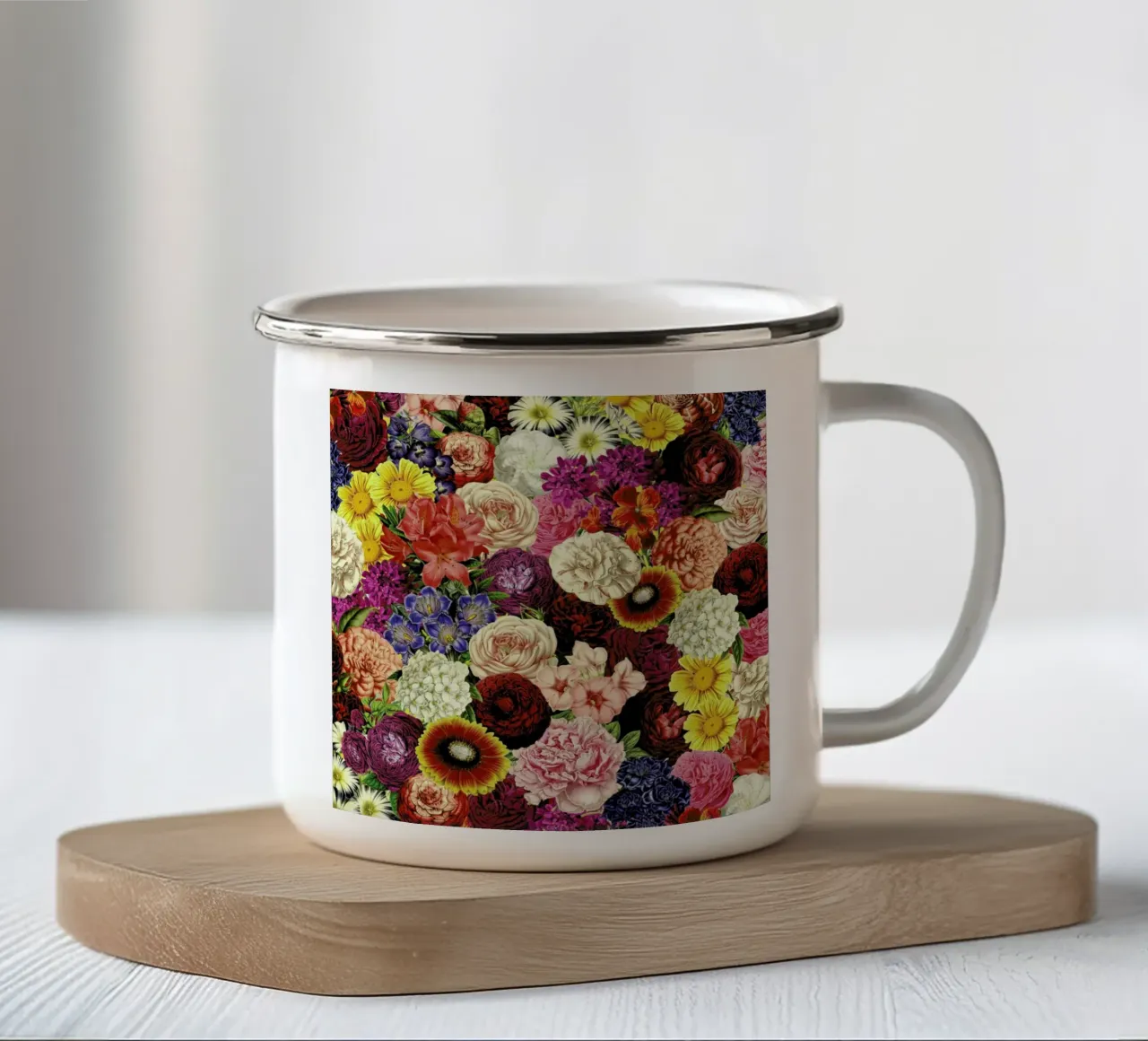 Spring Explosion Emaille Tasse von Tobe Fonseca