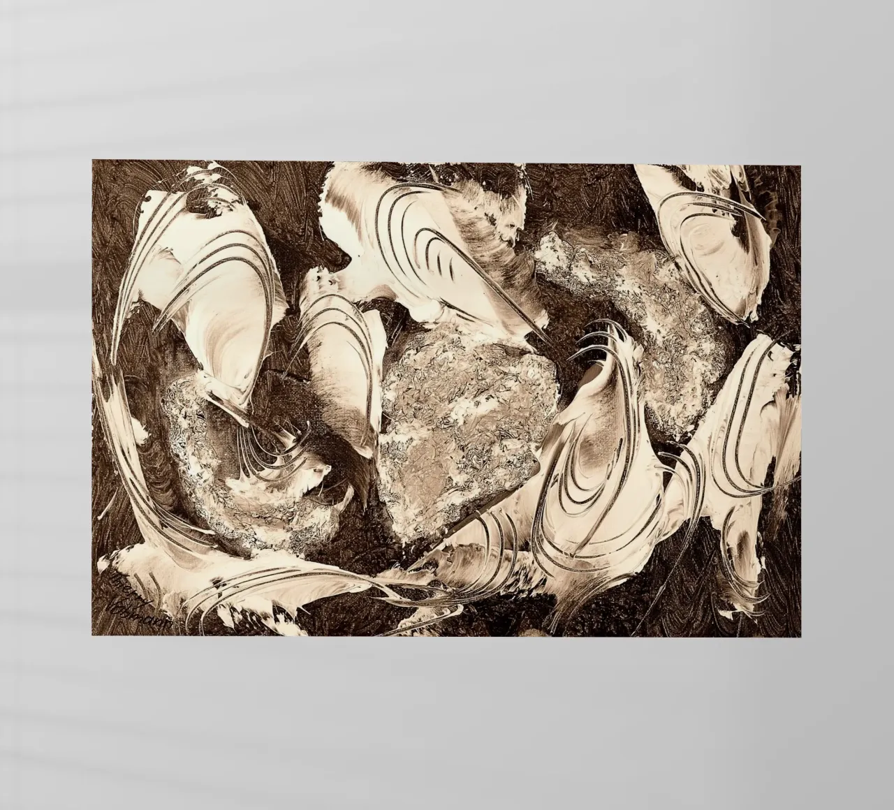 SEPIA 36 pellicola backlit da Thierry Vobmann Abstract painting
