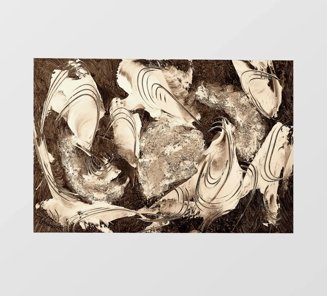 SEPIA 36 pellicola backlit da Thierry Vobmann Abstract painting