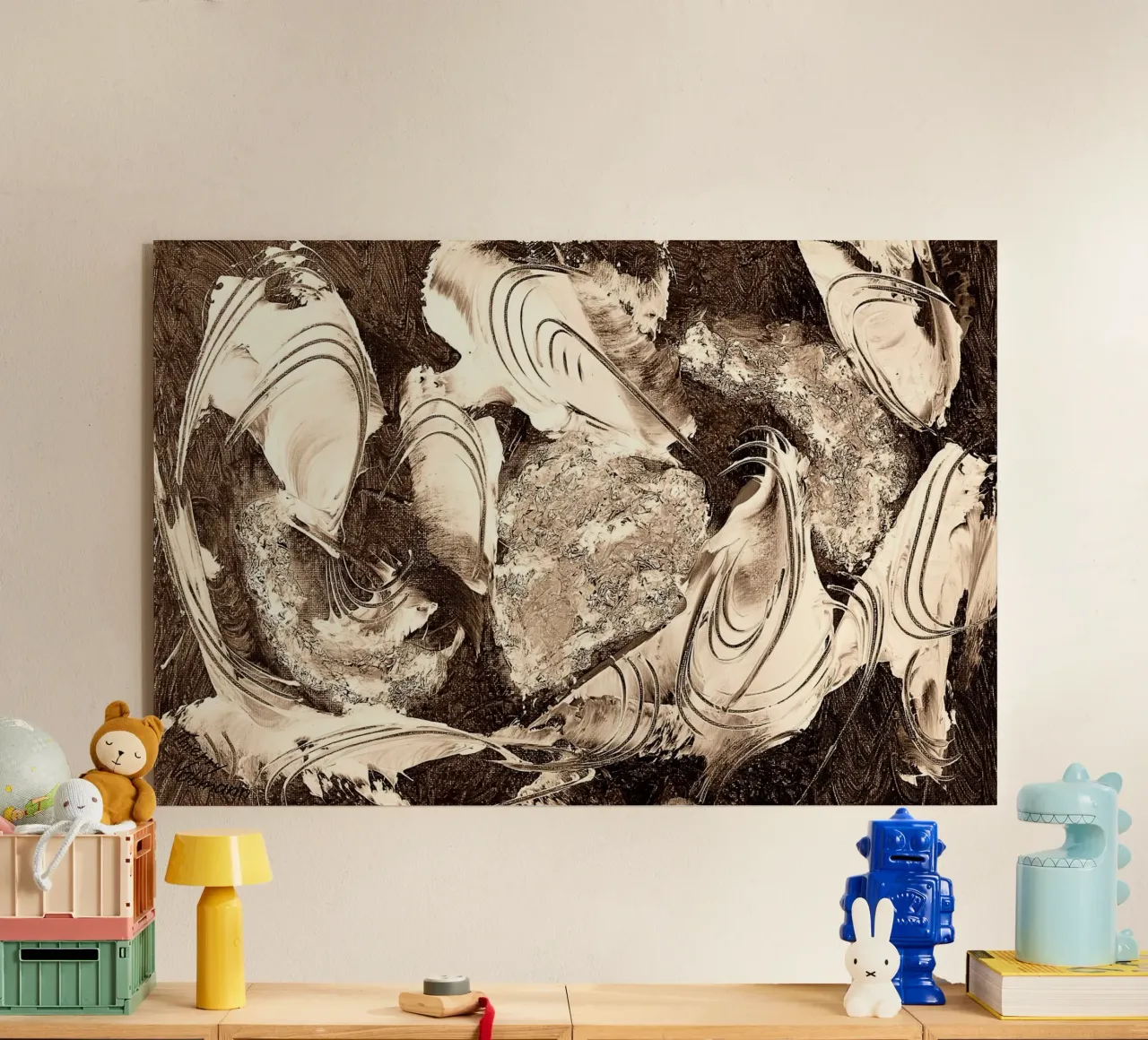 SEPIA 36 plexiglass da Thierry Vobmann Abstract painting