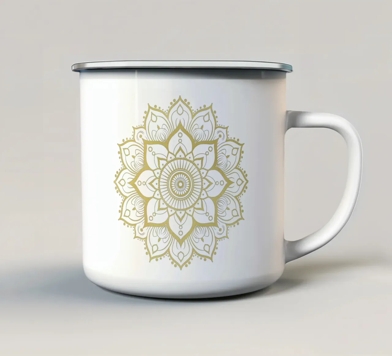 Mandala d'oro tazza in smalto da Spiritual Touch