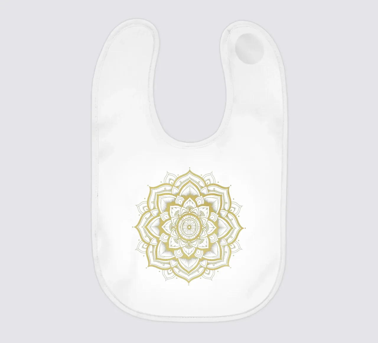 Gouden Mandala baby slabbetje van Spiritual Touch