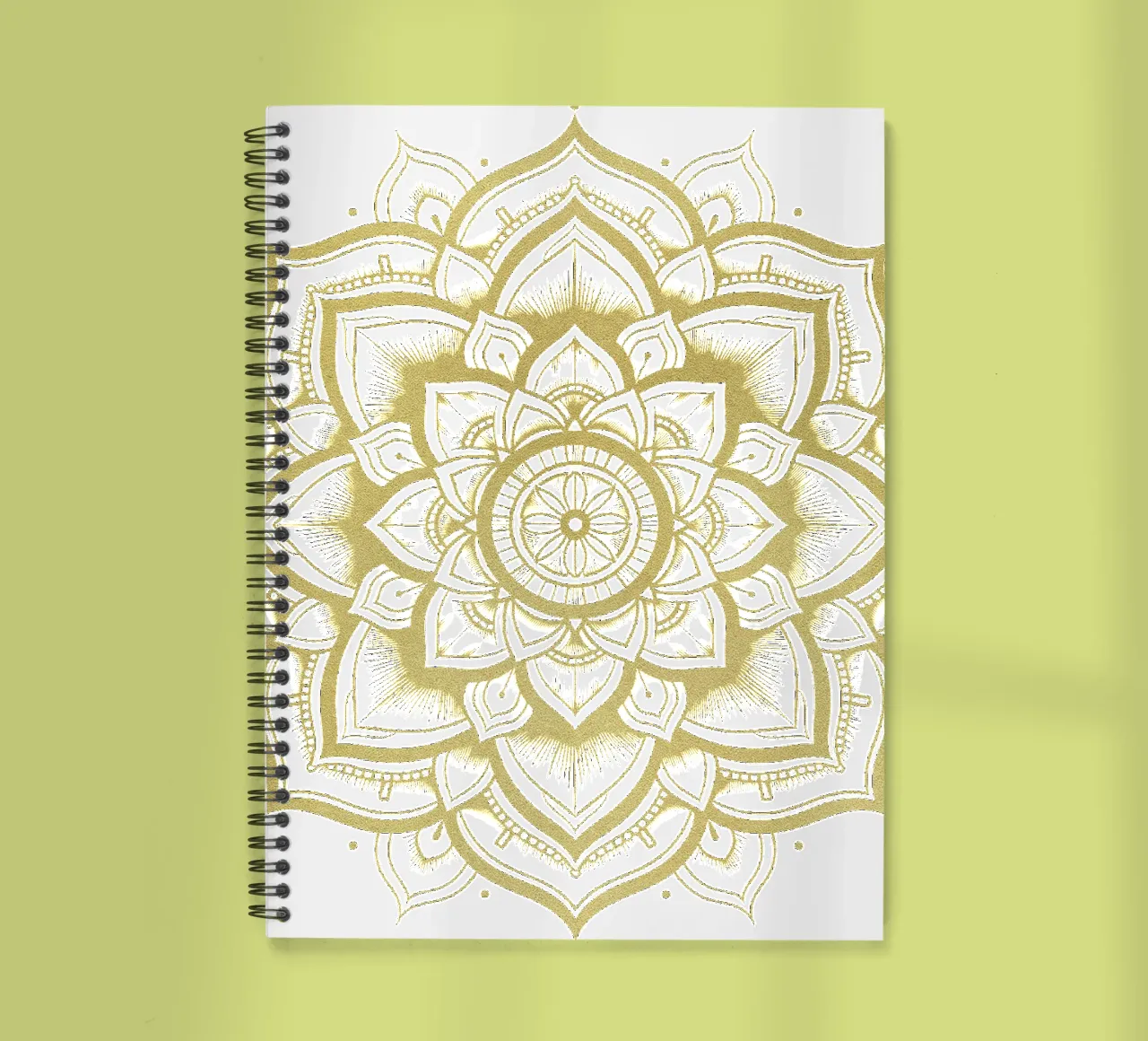 Golden Mandala spiral notebook by Spiritual Touch