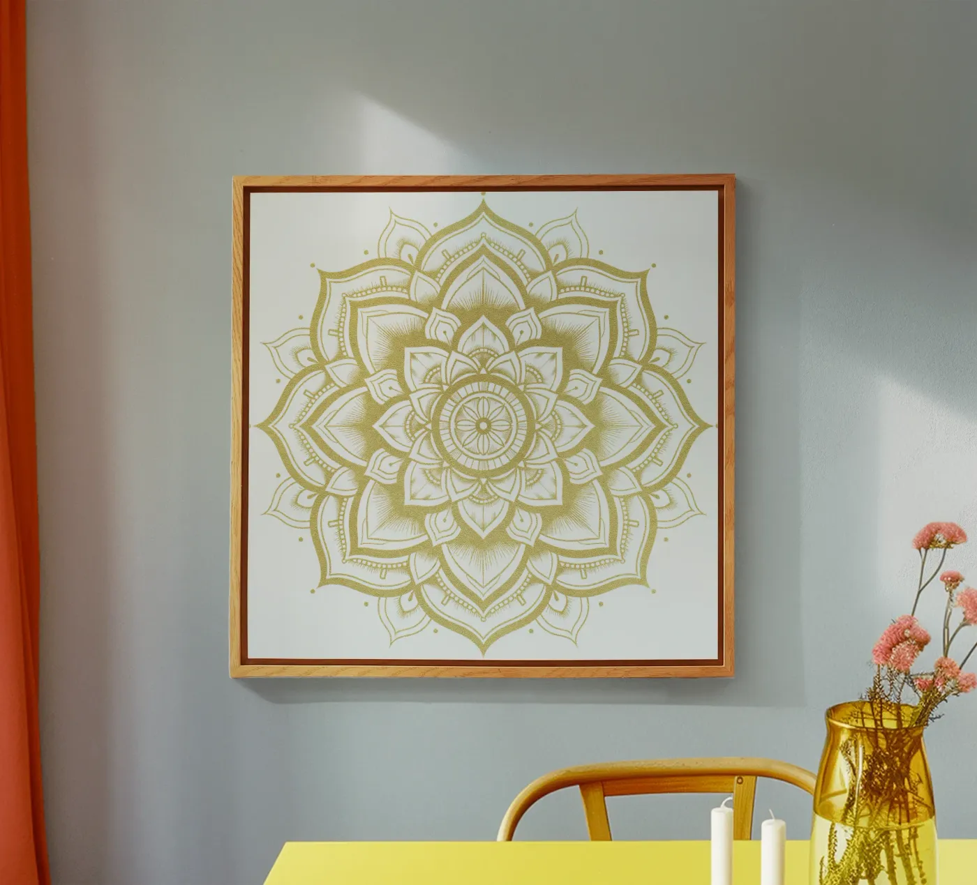 Mandala d'oro plexiglass da Spiritual Touch