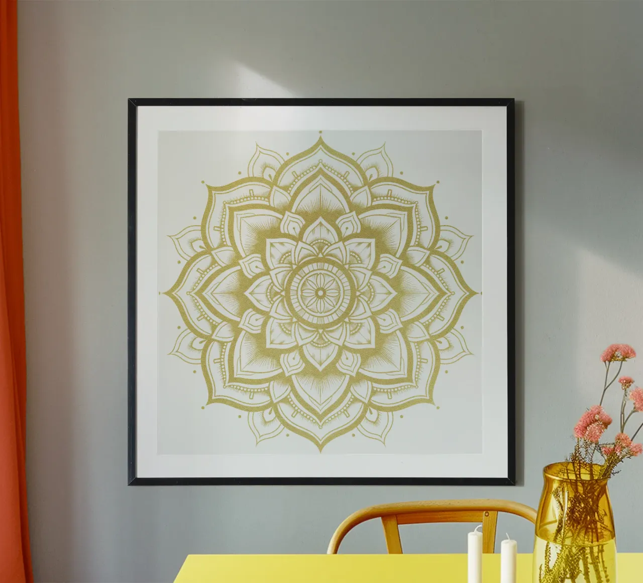 Golden Mandala poster by Spiritual Touch