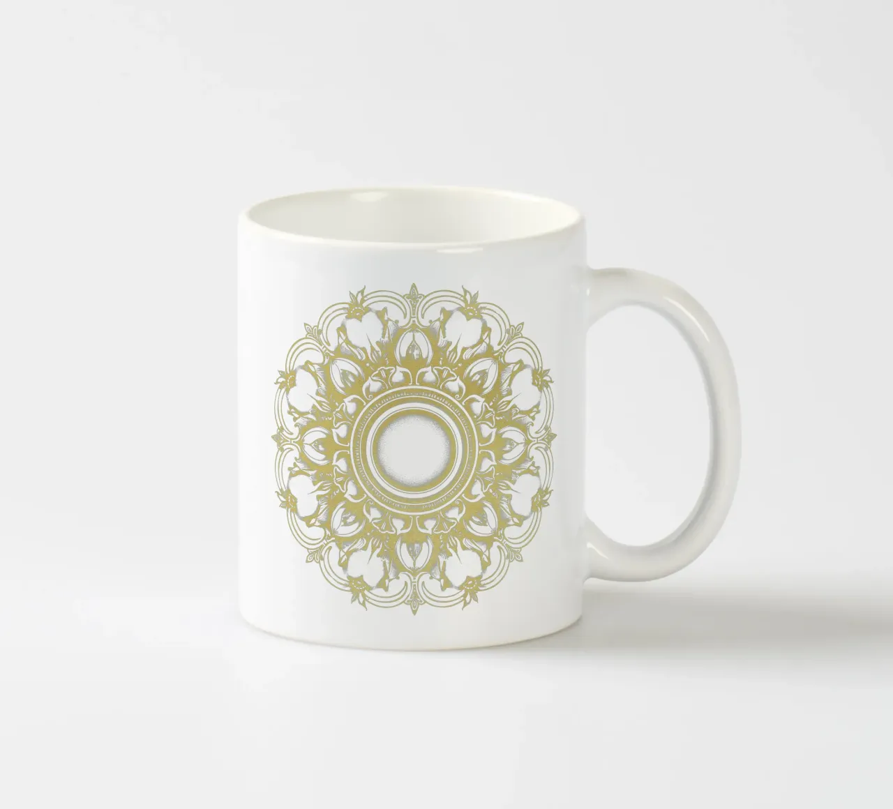 Mandala d'oro tazza in ceramica da Spiritual Touch