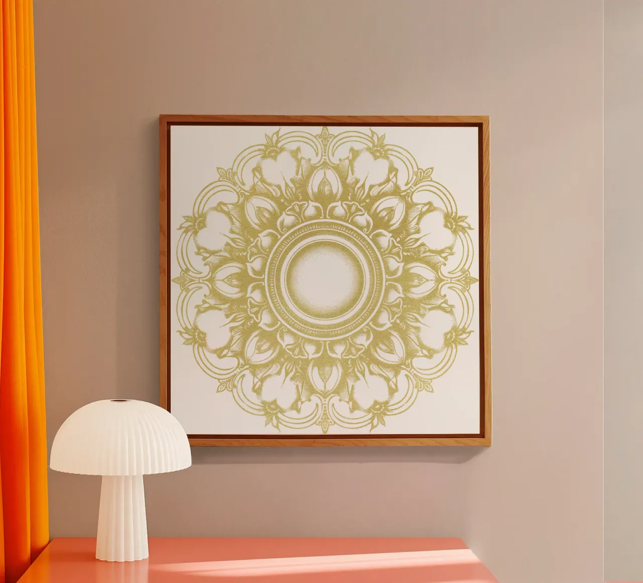 Mandala d'oro plexiglass da Spiritual Touch