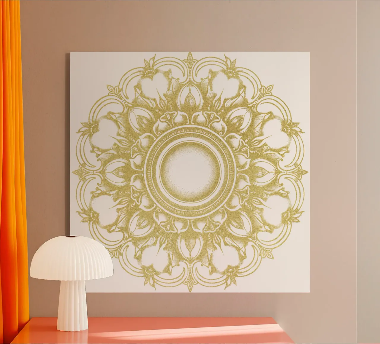 Mandala d'oro plexiglass da Spiritual Touch