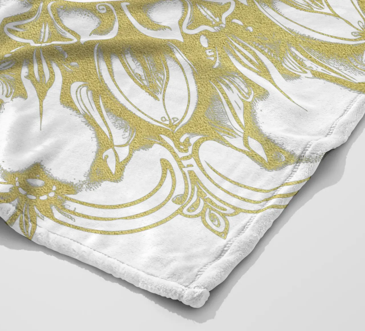 Mandala d'oro coperta in pile da Spiritual Touch