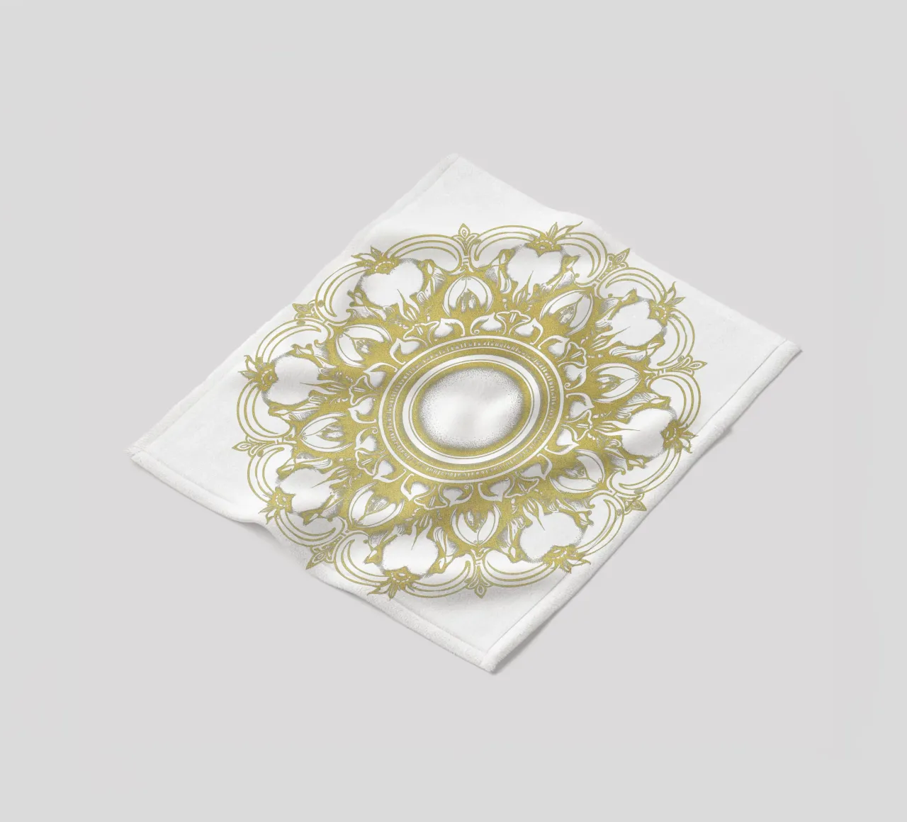 Mandala d'oro coperta in pile da Spiritual Touch