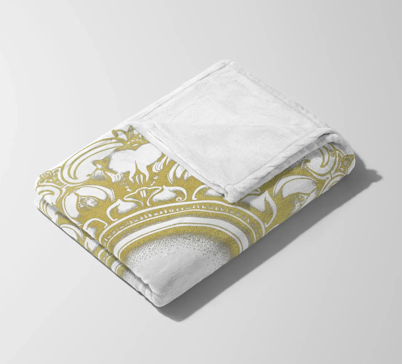 Mandala d'oro coperta in pile da Spiritual Touch