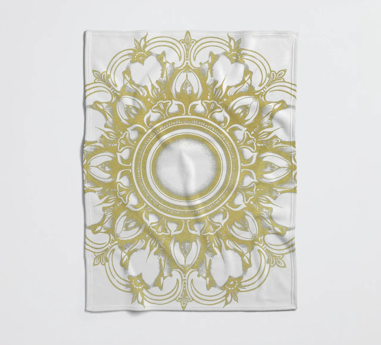 Mandala d'oro coperta in pile da Spiritual Touch