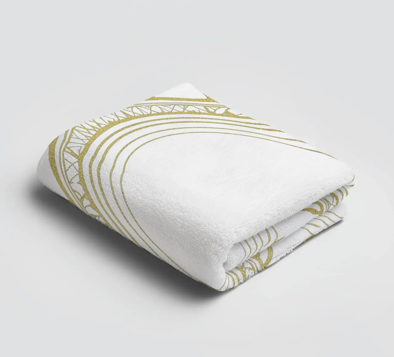 Golden Mandala towel by Spiritual Touch